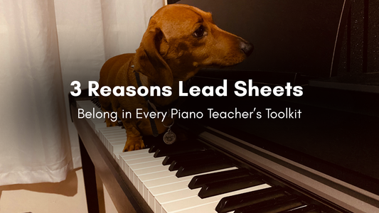 Discover 3 reasons piano teachers should use lead sheets in lessons. Build improvisation skills, boost sight reading, and empower students to create their own arrangements with confidence.