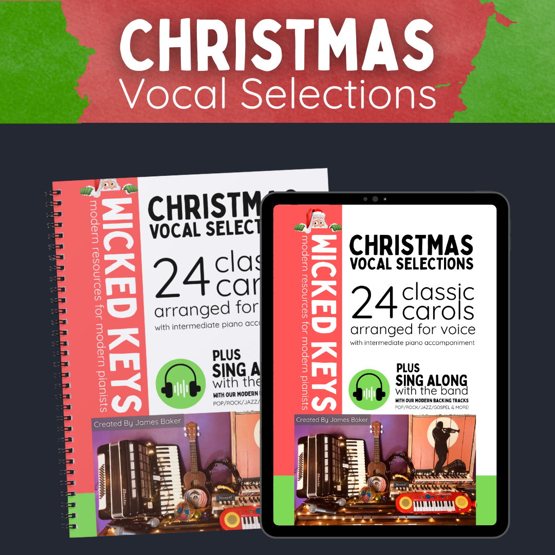 Christmas Vocal Selections: 24 Classic Carols Arranged For Voice & Intermediate Piano