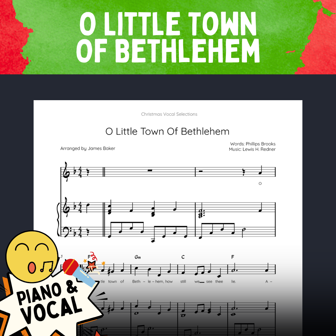 Christmas Vocal Selections: 24 Classic Carols Arranged For Voice & Intermediate Piano