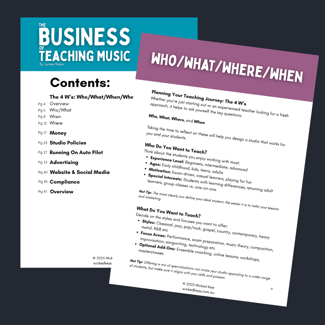 The Business of Teaching Music [Digital eBook]