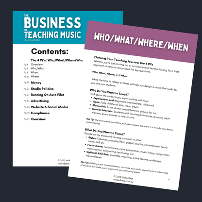 The Business of Teaching Music [Digital eBook]