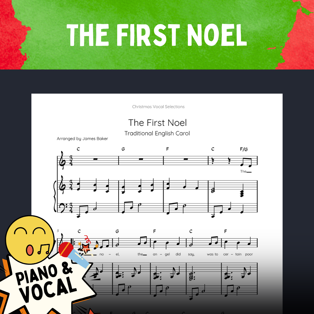 Christmas Vocal Selections: 24 Classic Carols Arranged For Voice & Intermediate Piano