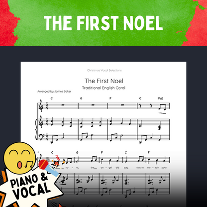 Christmas Vocal Selections: 24 Classic Carols Arranged For Voice & Intermediate Piano