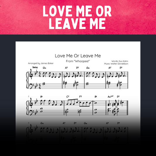 Love Me Or Leave Me [STUDIO LICENSED]