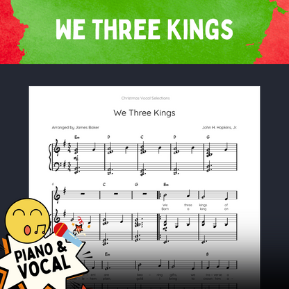 Christmas Vocal Selections: 24 Classic Carols Arranged For Voice & Intermediate Piano