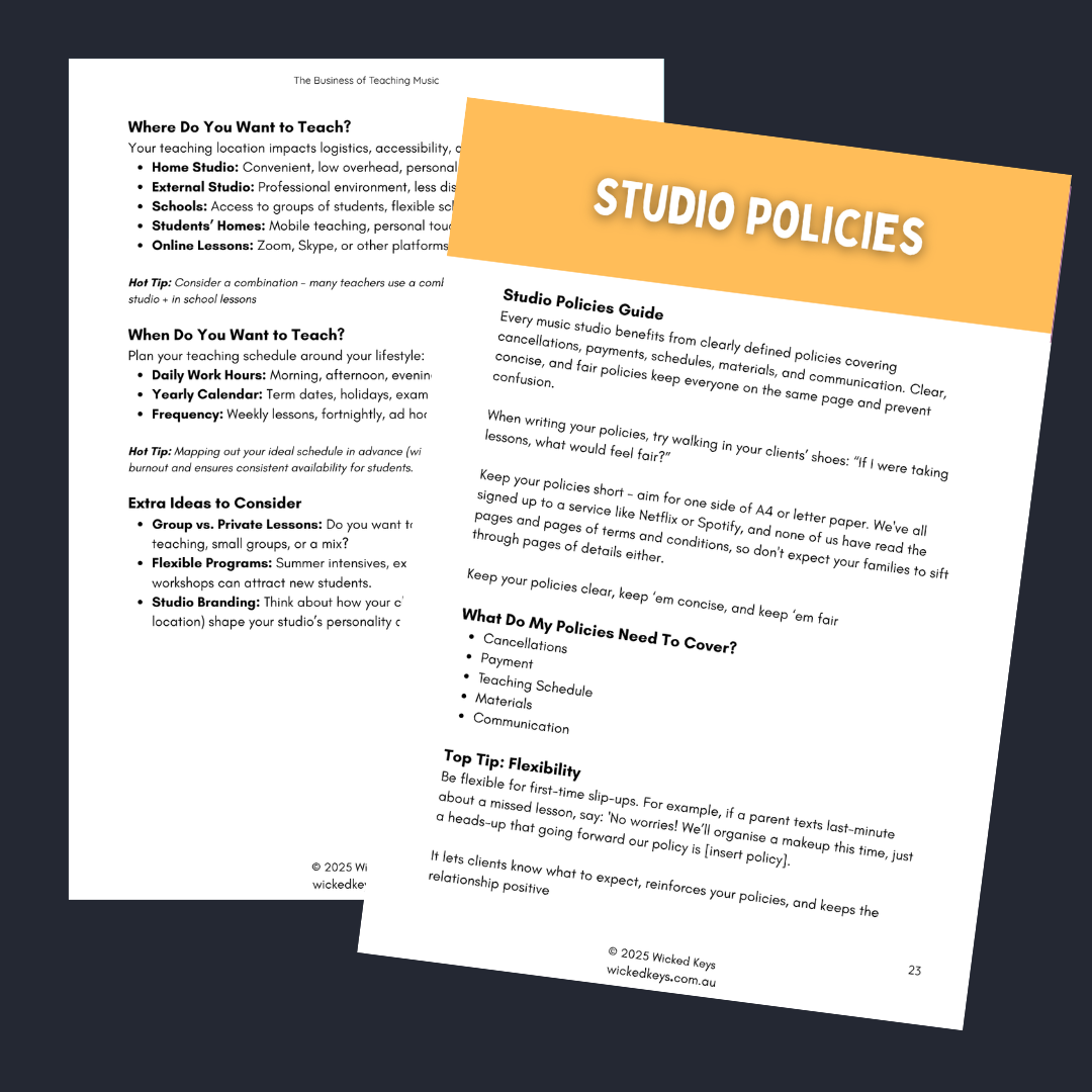 The Business of Teaching Music [Digital eBook]