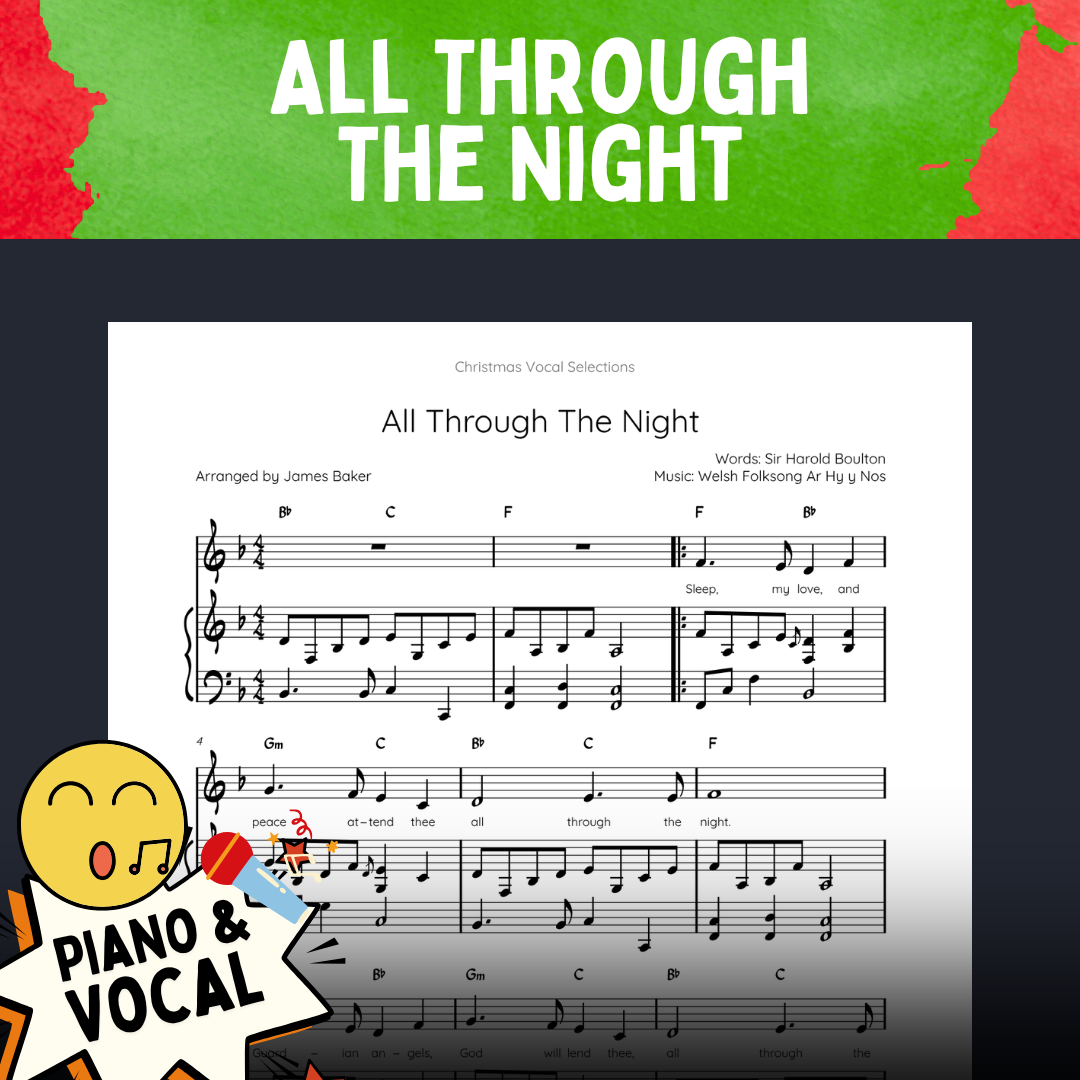 Christmas Vocal Selections: 24 Classic Carols Arranged For Voice & Intermediate Piano