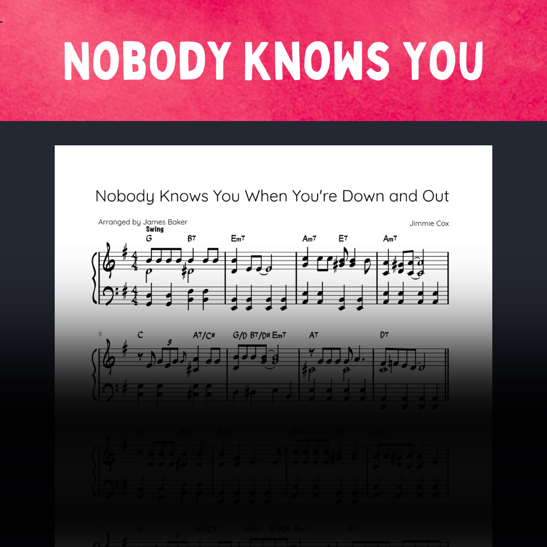 Nobody Knows You When You’re Down And Out [STUDIO LICENSED]