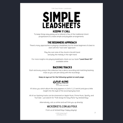 Folk Goes Modern: Lead Sheets