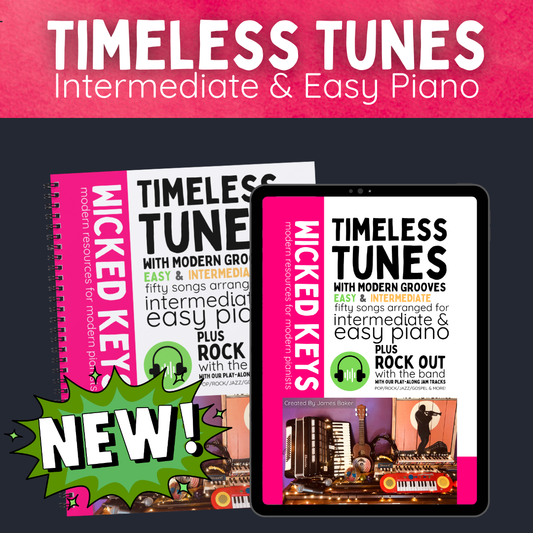 Timeless Tunes with Modern Grooves: Intermediate & Easy Piano