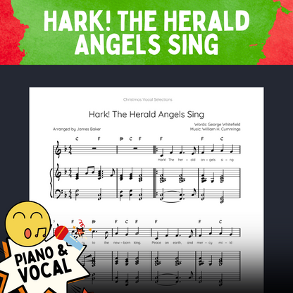 Christmas Vocal Selections: 24 Classic Carols Arranged For Voice & Intermediate Piano